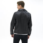 Vantage Classic Leather Biker Jacket