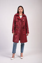 Soho Leather Trench Coat