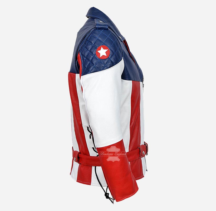 CAPTAIN AMERICA Leather Jacket for Men Avenger Jacket