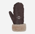 B3 Sheepskin Mitten Gloves Thick Real Shearling Leather Winter Gloves