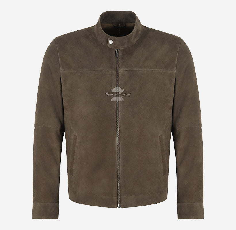 The REVIVAL Men's Premium Goat Suede Racer Jacket