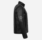 VORTEX Men's Leather Jacket Safari Style Leather Jacket
