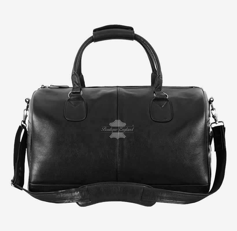HOLDALL Leather Weekend Duffel Bag Travel Gym Bag
