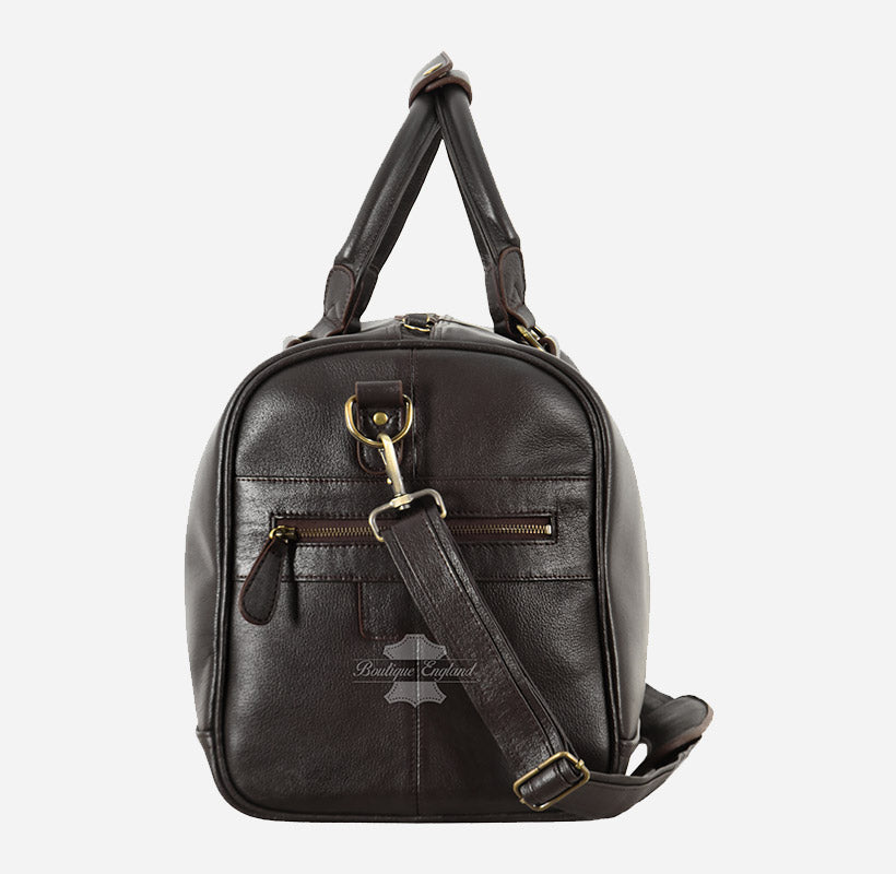 HOLDALL Leather Weekend Duffel Bag Travel Gym Bag