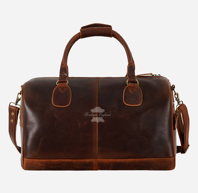 HOLDALL Leather Duffel Bag Weekend Travel & Gym Holdall