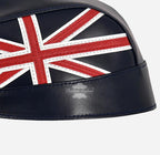 Union Jack Leather Bandana Pre-Tied Motorcycle Casual Bandana Cap