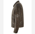 BROOKS Vintage Waxed Collared Leather Jacket