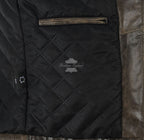 BROOKS Vintage Waxed Collared Leather Jacket