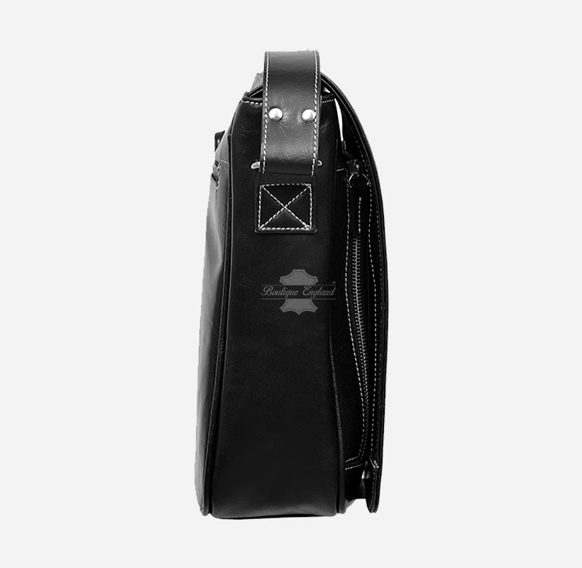 Unisex Leather Crossbody Laptop Satchel Bags