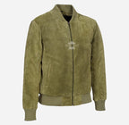 70'S Classic Suede Bomber Jacket Retro Flight Leather Jacket