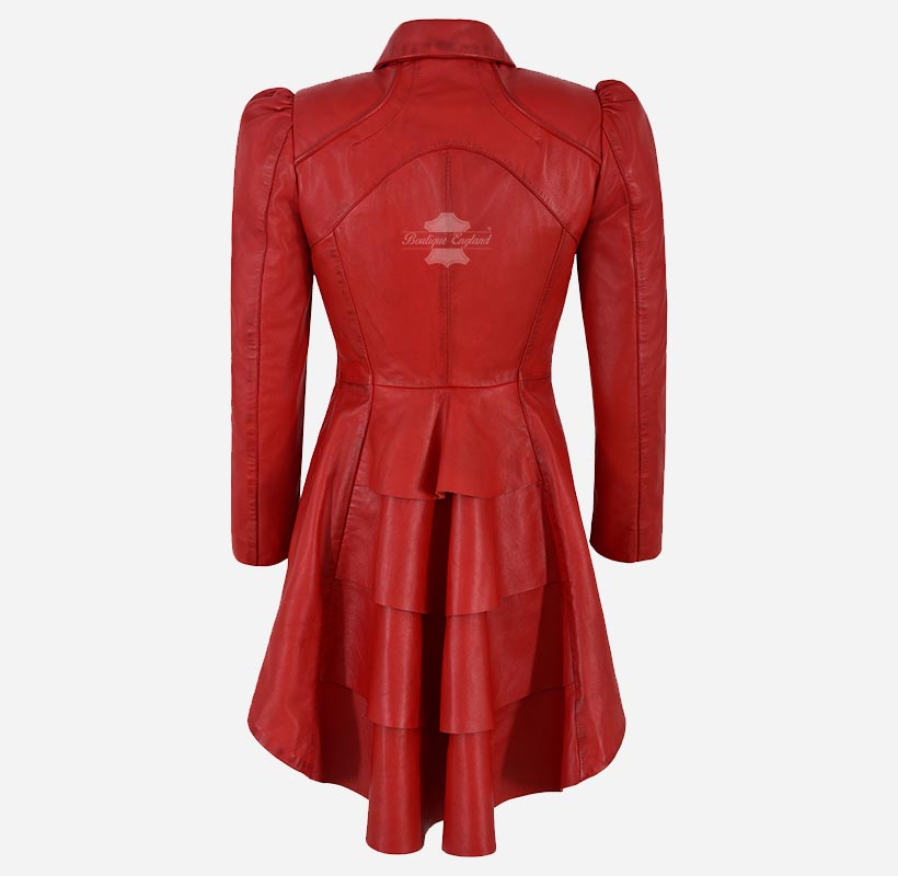 MYSTIC Gothic Dovetail Leather Coat for Women