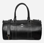 Round Holdall Leather Weekend Bag Travel Bag Duffel Gym Bag