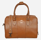 Unisex Leather Holdall Weekend Bag