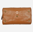 Unisex Leather Holdall Weekend Bag