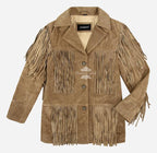 BONNIE Women's Western Fringe Suede Jacket