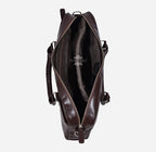 Brown Leather Briefcase Messenger Shoulder Laptop Bag