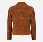 MEADOWE Women's Button Down Suede Jacket