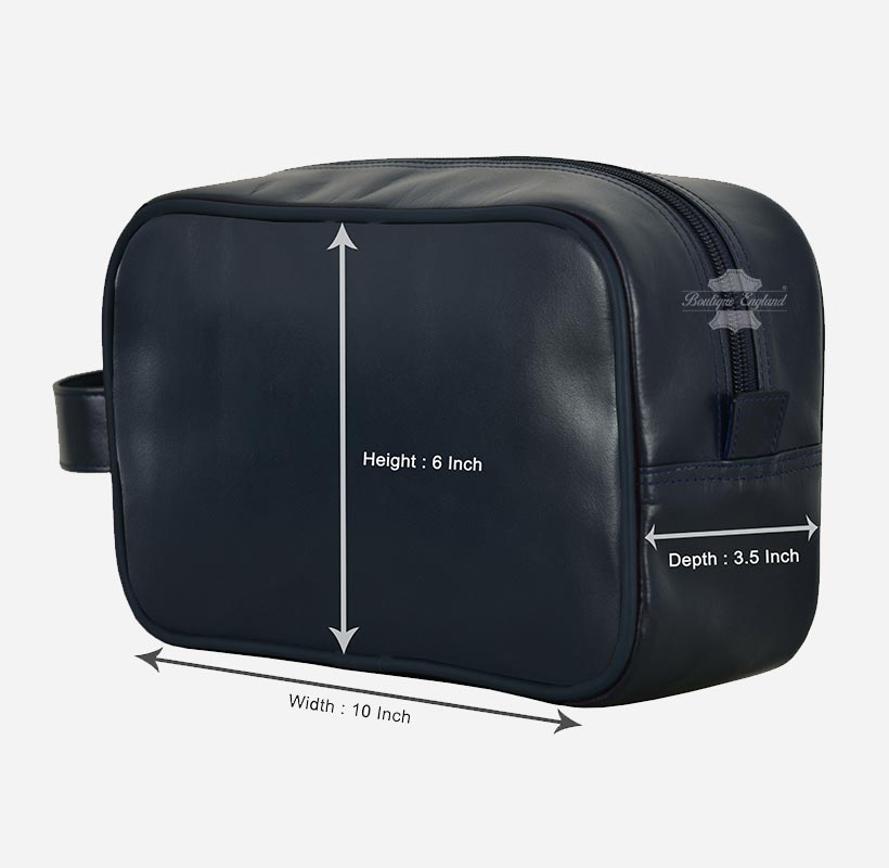 Union Jack Unisex Leather Toiletry Bag Wash Bag
