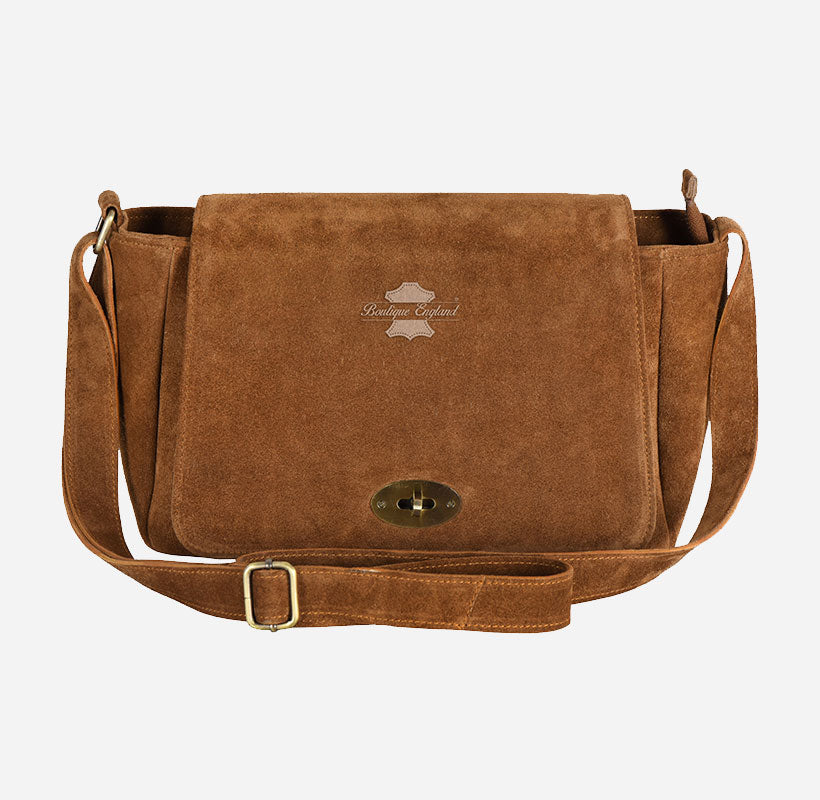Women Crossbody Messenger Bag Suede Shoulder Bag