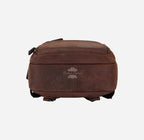 Unisex Vintage Leather Backpack Brown Nubuck Laptop Shoulder Bag
