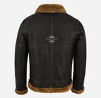 RAF B3 SHEEPSKIN JACKET MEN'S AVIATOR SHEARLING FUR WINTER JACKET