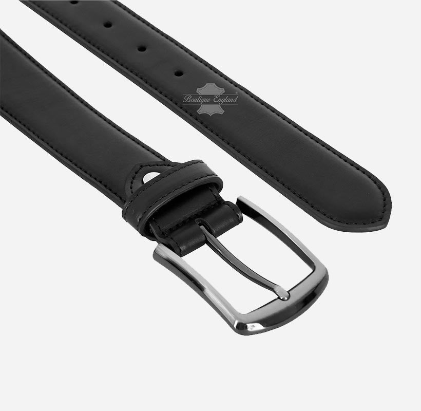 Men's Leather Belt with Buckle Formal Dress Belts