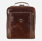 Vintage Leather Slim Backpack (Unisex)