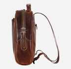 Vintage Leather Slim Backpack (Unisex)