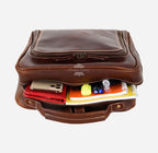 Vintage Leather Slim Backpack (Unisex)