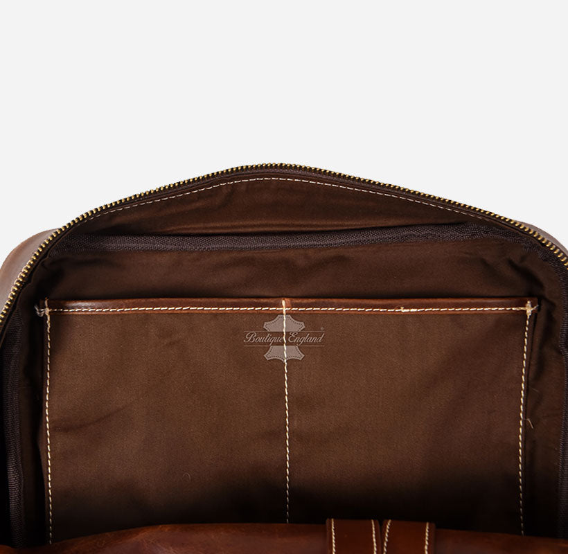 Vintage Leather Slim Backpack (Unisex)