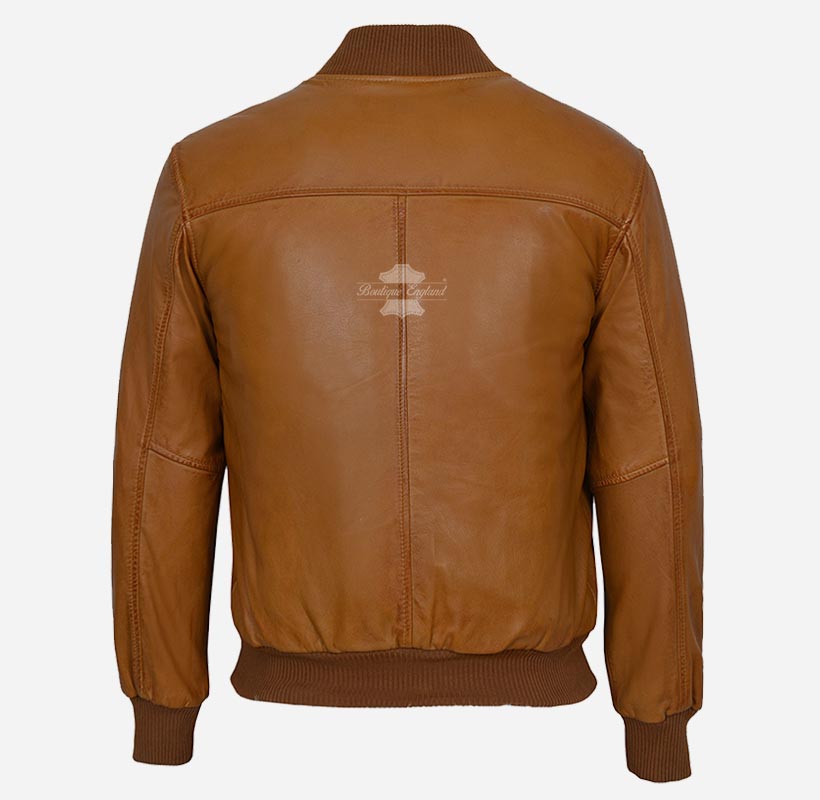 70'S Classic Leather Bomber Jacket Retro Flight Leather Jacket