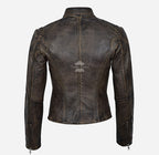 SPEED Women's Leather Racer Jacket