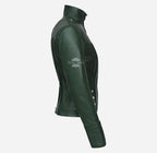 GLENVILLE Ladies Leather Jacket Casual Biker Style Jacket