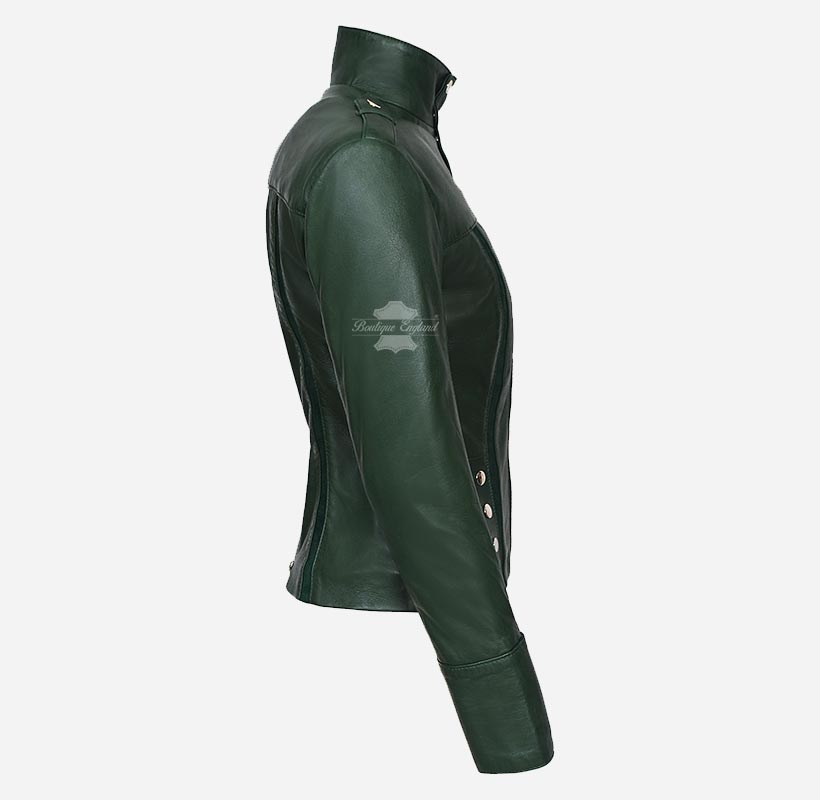 GLENVILLE Ladies Leather Jacket Casual Biker Style Jacket