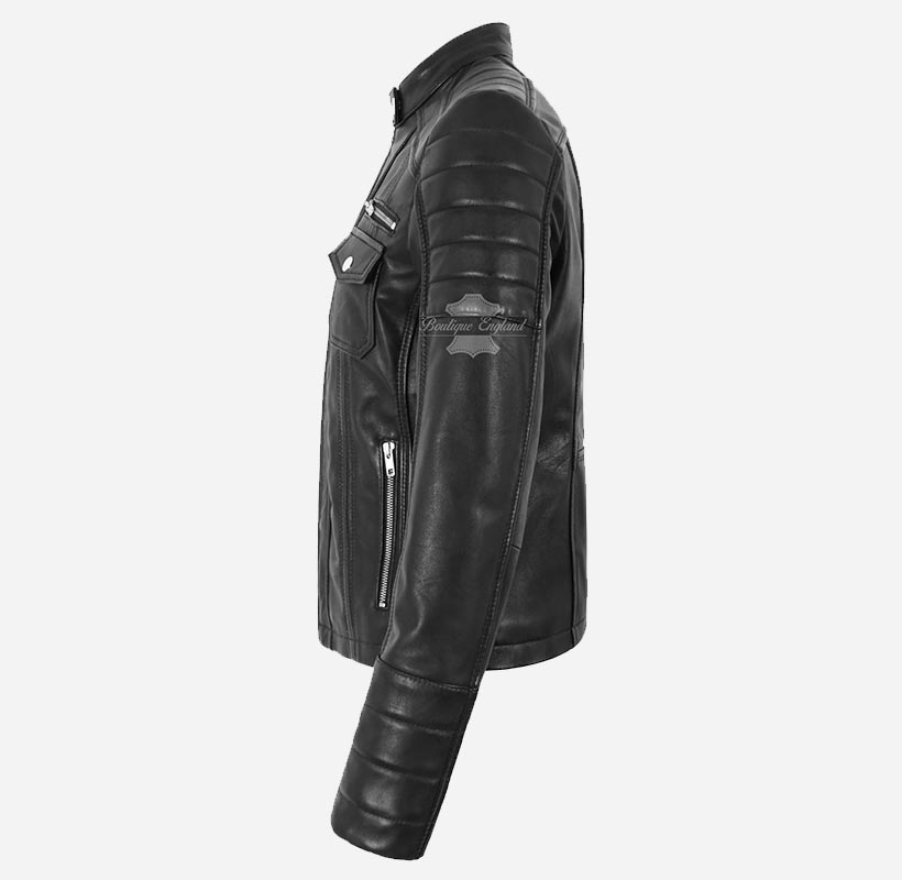 ELORA Ladies Leather Biker Jacket Slim Fit Leather Jacket