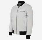 70'S Classic Leather Bomber Jacket For Men's Retro Varsity Jacket