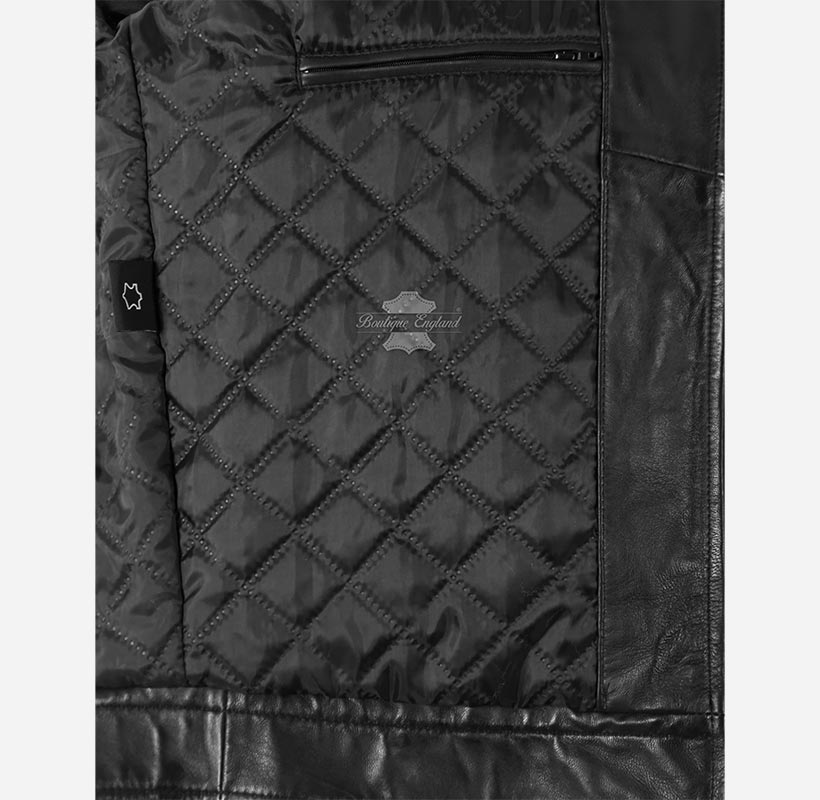 SR Racer Men's Leather Biker Jacket Racer Motorbike Leather Jacket