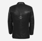 SANTINO Men's Leather Blazer Jacket Soft Leather Coat