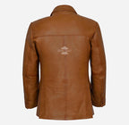 SANTINO Men's Leather Blazer Jacket Soft Leather Coat