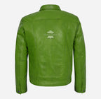 TRUCKER Men's Denim Style Leather Jacket