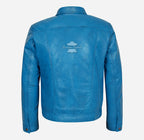 TRUCKER Men's Denim Style Leather Jacket