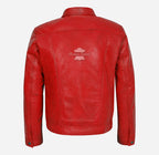 TRUCKER Men's Denim Style Leather Jacket