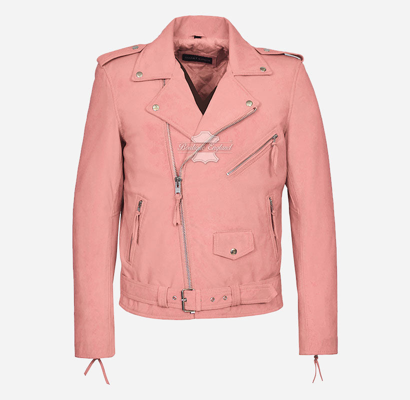 BRANDO Leather Biker Jacket Classic Men's Leather Jacket