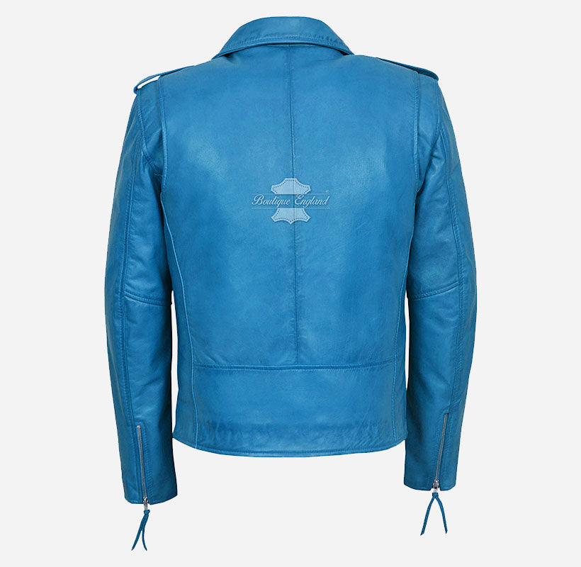 BRANDO Leather Biker Jacket Classic Men's Leather Jacket