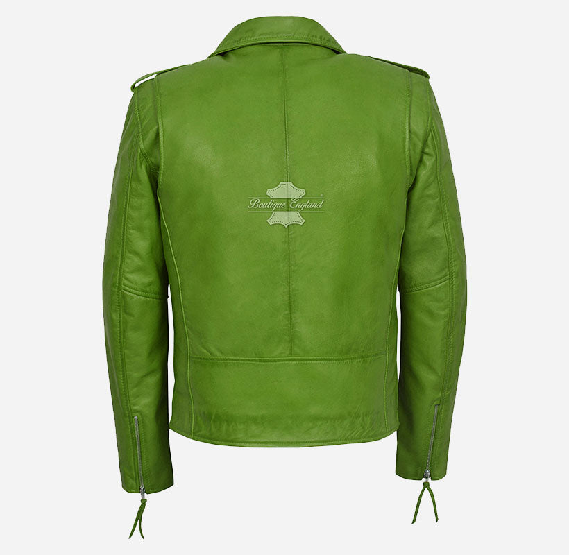 BRANDO Leather Biker Jacket Classic Men's Leather Jacket