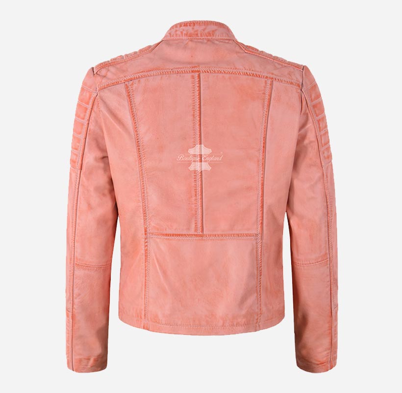 ELORA Ladies Leather Biker Jacket Slim Fit Leather Jacket