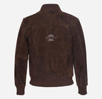70'S Classic Suede Bomber Jacket Retro Flight Leather Jacket