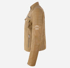 ELORA Ladies Leather Biker Jacket Slim Fit Leather Jacket