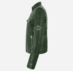 ELORA Ladies Leather Biker Jacket Slim Fit Leather Jacket