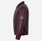 ESSEX Men's Leather Blouson Jacket Classic Soft Leather Jacket